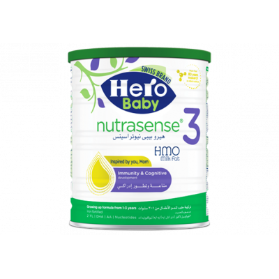 HERO BABY MILK NUTRASENSE STAGE 3 FROM 1 TO 3 YEARS 400 GM